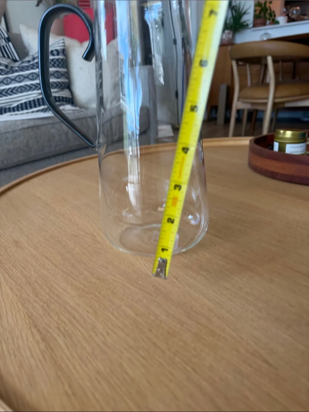 Williams Sonoma Clear Glass Pitcher with Handle